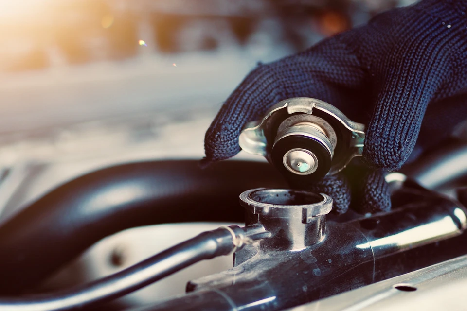 Scène d'intérieur d'atelier de garage professionnel bien éclairé, montrant un mécanicien qualifié en combinaison bleue intervenant sur un véhicule surélevé. Autour, plusieurs véhicules de marques différentes (pas seulement Ford) à différents stades de maintenance : une berline essence, un SUV hybride et une voiture électrique. Outils professionnels visibles, établi ordonné en arrière-plan. L'image doit transmettre expertise, polyvalence technique et professionnalisme dans l'entretien tous types de motorisations.